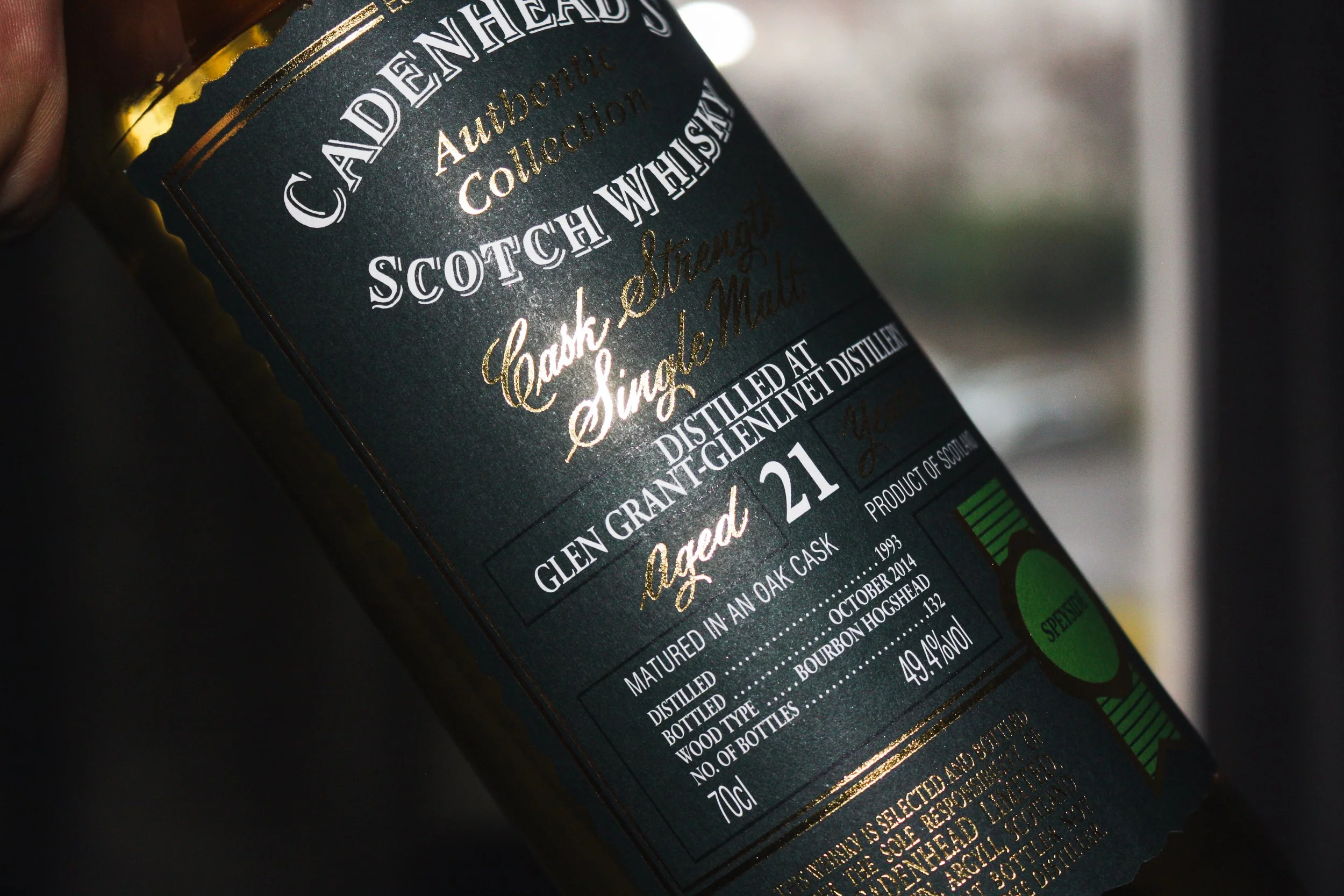 Cadenhead's Glen Grant 21yo — Dramface